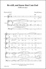 Be still, and know that I am God SATB choral sheet music cover